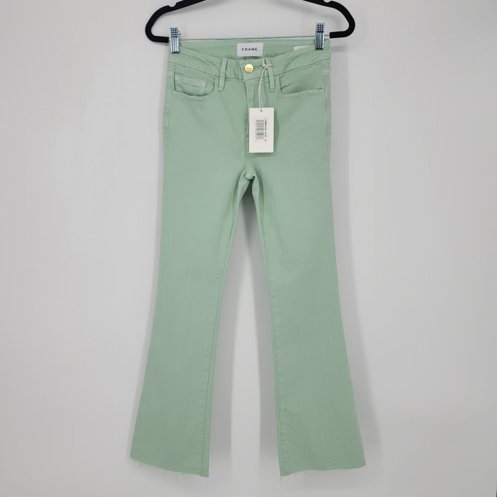 Frame Le Crop Mini Boot Mid Rise Jeans Sz 24